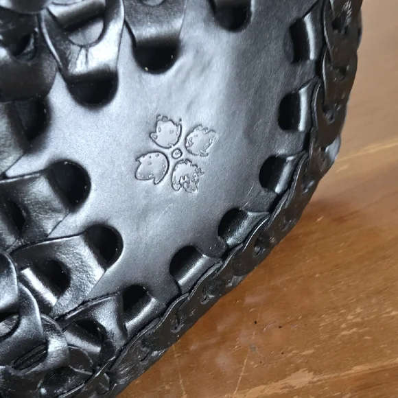 Patricia Nash Black Woven Shoulder Bag No Straps - Picture 5 of 9